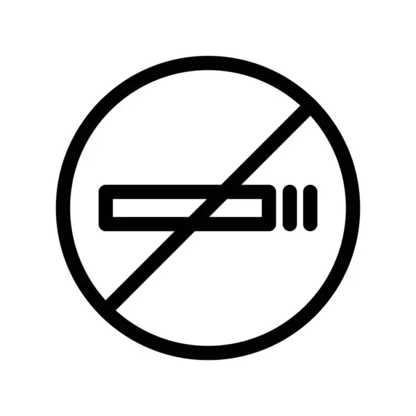 Smoking Outline Vector Icon Desig — Stock Vector