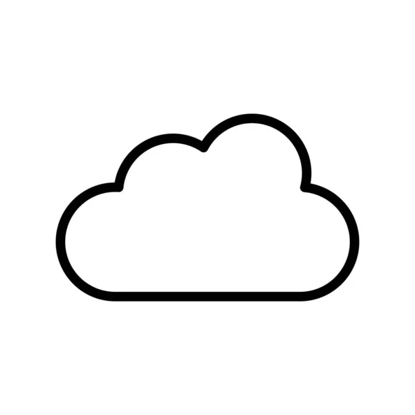 Esquema Nube Vector Icono Desig — Archivo Imágenes Vectoriales