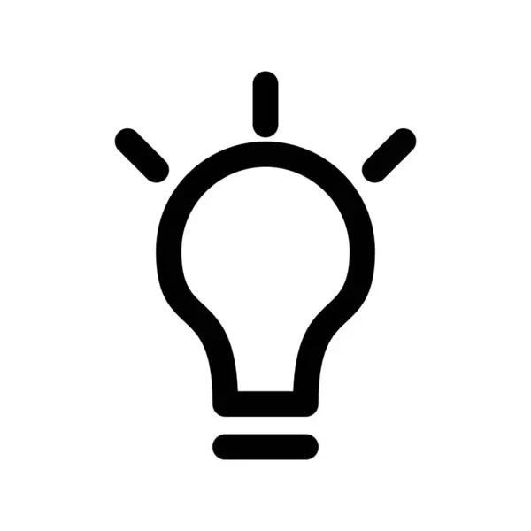Description Ampoule Icône Vectorielle Desig — Image vectorielle