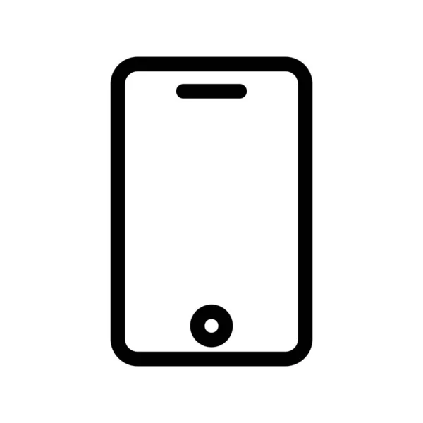 Phone Outline Vector Icon Desig — Stock Vector