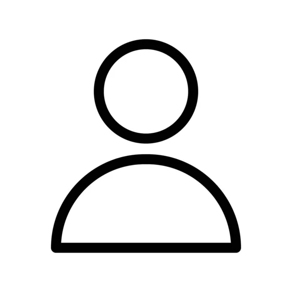 Esquema Del Usuario Vector Icon Desig — Vector de stock