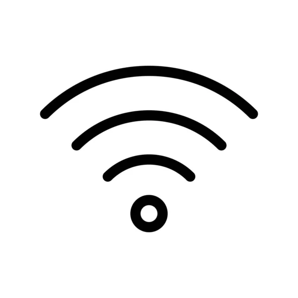 Wifi Περίγραμμα Διανυσματικό Εικονίδιο Desig — Διανυσματικό Αρχείο