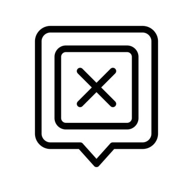 Reddedilmiş Taslak Vektör Simgesi Tasarımı