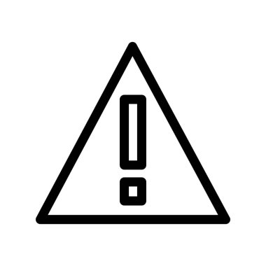 Uyarı Ana Hattı Vektör Simgesi Tasarımı