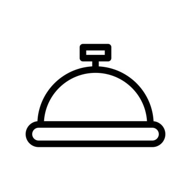 yemek servisi ana hatları vektör simgesi tasarımı 