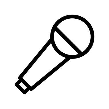 Karaoke Taslak Vektör Simgesi Tasarımı