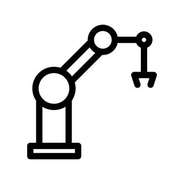 Robotik Taslak Vektör Simgesi Tasarımı