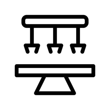 Robotik Cerrahi Ana Hattı Vektör Simgesi Tasarımı