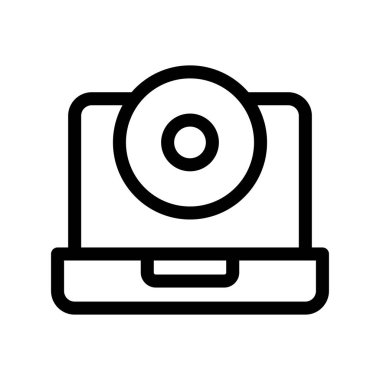 Cd Ana Hattı Vektör Simgesi Tasarımı