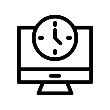 Zamanlayıcı Özeti Vektör Simgesi Tasarımı