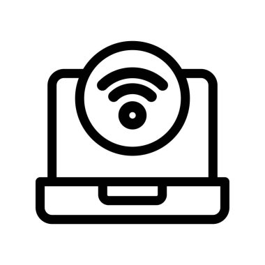 Wifi Ana Hattı Vektör Simgesi Tasarımı