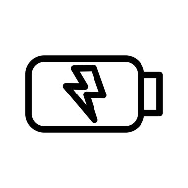  Pil Ana Hattı Vektör Simgesi Tasarımı