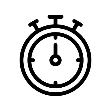 Kronometre Taslak Vektör Simgesi Tasarımı