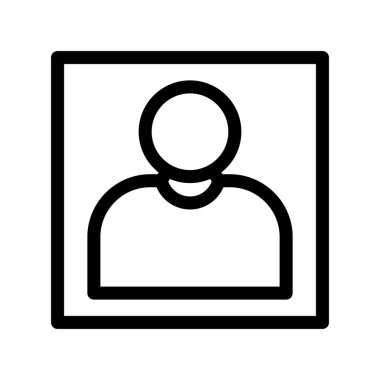 Portre Özeti Vektör Simgesi Tasarımı