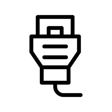 Lan Taslak Vektör Simgesi Tasarımı