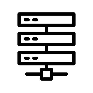 Sunucu Özeti Vektör Simgesi Tasarımı