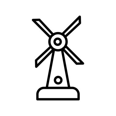 Türbin Taslak Vektör Simgesi Tasarımı
