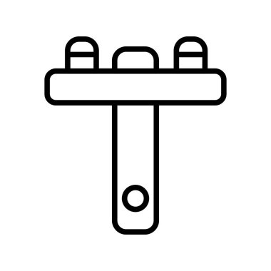 Elektrik Kulesi Taslak Vektör Simgesi Tasarımı