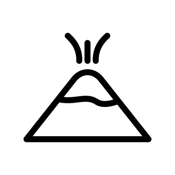 火山轮廓矢量Icon设计 — 图库矢量图片