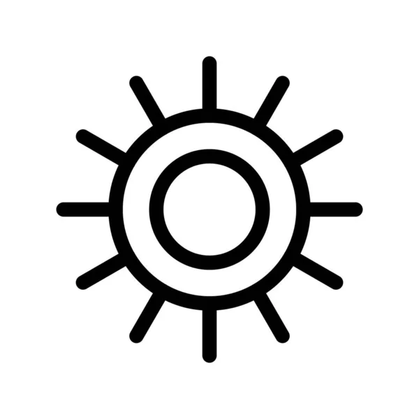 Brightness Outline Vector Icon Desig — Stock Vector
