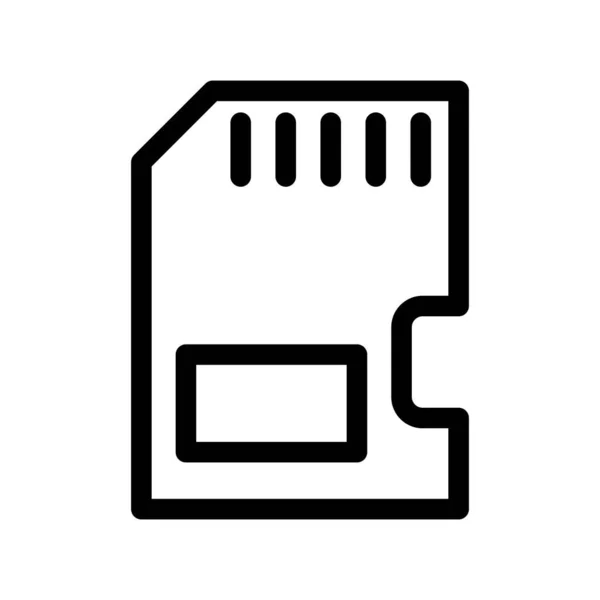 Esquema Memoria Vector Icon Desig — Vector de stock