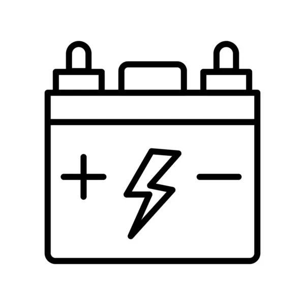 Batterij Schets Vectoricoon Desig — Stockvector