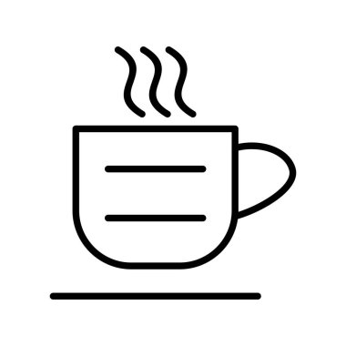 Çay fincanı Özet Vektör Simgesi Tasarımı