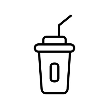 Saman Taslak Vektör Simgesi Tasarımı ile Çay Fincanı