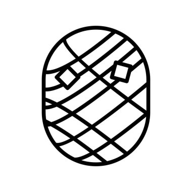  Mumya Ana Hattı Vektör Simgesi Tasarımı