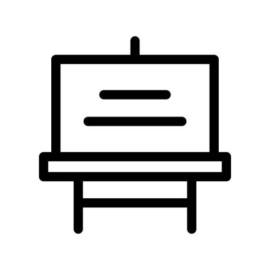 Beyaz Tahta Taslak Vektör Simgesi Tasarımı