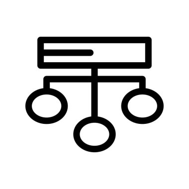 Veri Akımı Ana Hattı Vektör Simgesi Tasarımı