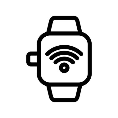 Smartwatch Taslak Vektör Simgesi Tasarımı