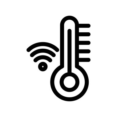 Termometre Taslak Vektör Simgesi Tasarımı