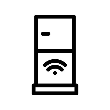 Buzdolabı Taslak Vektör Simgesi Tasarımı