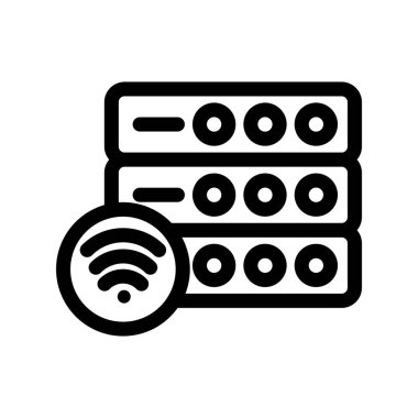 Sunucu Özeti Vektör Simgesi Tasarımı