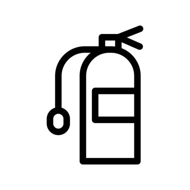 Yangın söndürücü Özet Vektör Simgesi Tasarımı