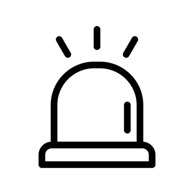 Siren Ana Hattı Vektör Simgesi Tasarımı