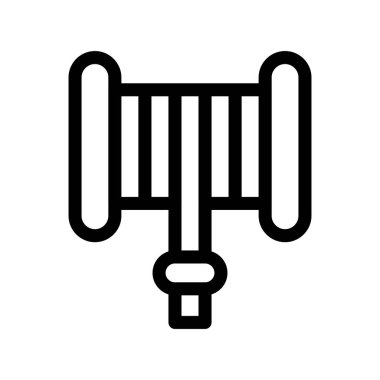 Hortum Ana Hattı Vektör Simgesi Tasarımı