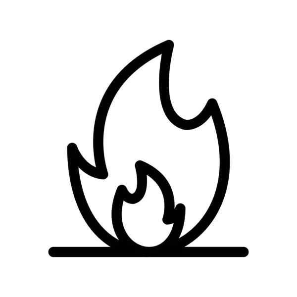 Ikona Wektora Ognia Desig — Wektor stockowy