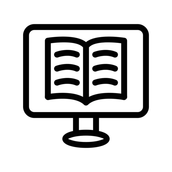 Ebook Outline Vektor Symbol Desig — Stockvektor