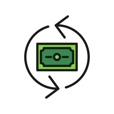 Satırı Yenile Dolu Vektör Simgesi Tasarımı