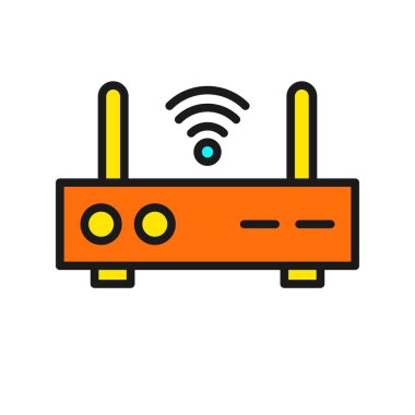 Yönlendirici Satırı Doldurulmuş Vektör Simgesi Tasarımı