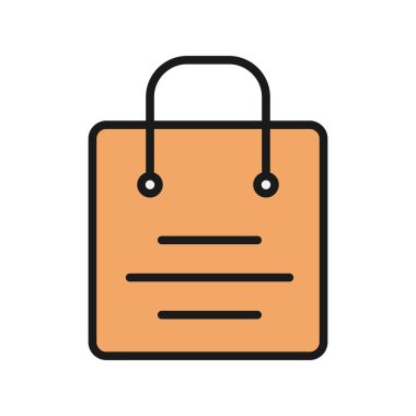 Alışveriş Torbası Satışları Vektör Simgesi Tasarımı