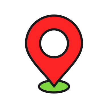 Seyahat Satırı Dolu Vektör Simgesi Tasarımı