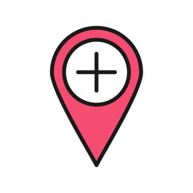 Satır Doldurulmuş Vektör Simgesi Tasarımı Ekle