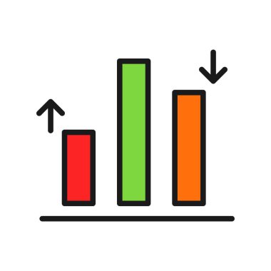  Büyüme Satırı Doldurulmuş Vektör Simgesi Tasarımı