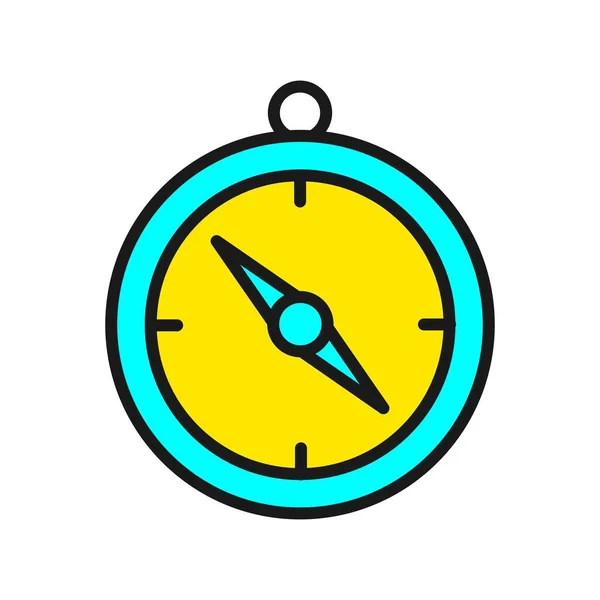 Direction Indicator Line Filled Vector Icon Desig — Stock Vector
