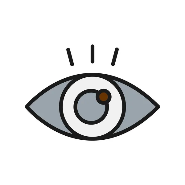 Línea Ojos Llena Vector Icon Desig — Archivo Imágenes Vectoriales