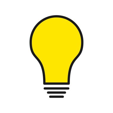 Fikir Satırı Doldurulmuş Vektör Simgesi Tasarımı