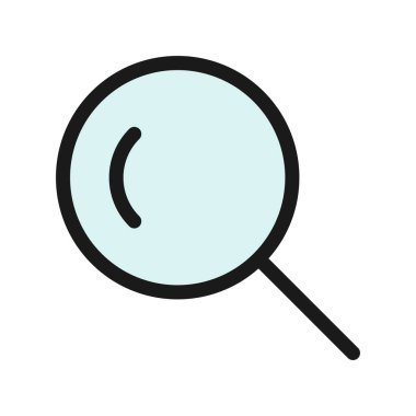 Arama Satırı Doldurulmuş Vektör Simgesi Tasarımı